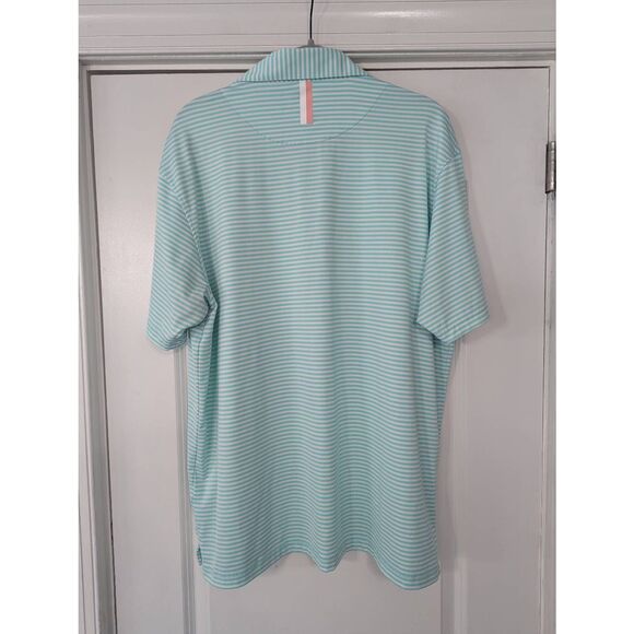 Rhoback Polo men's size XL striped short sleeve performance golf outdoor - Picture 5 of 5